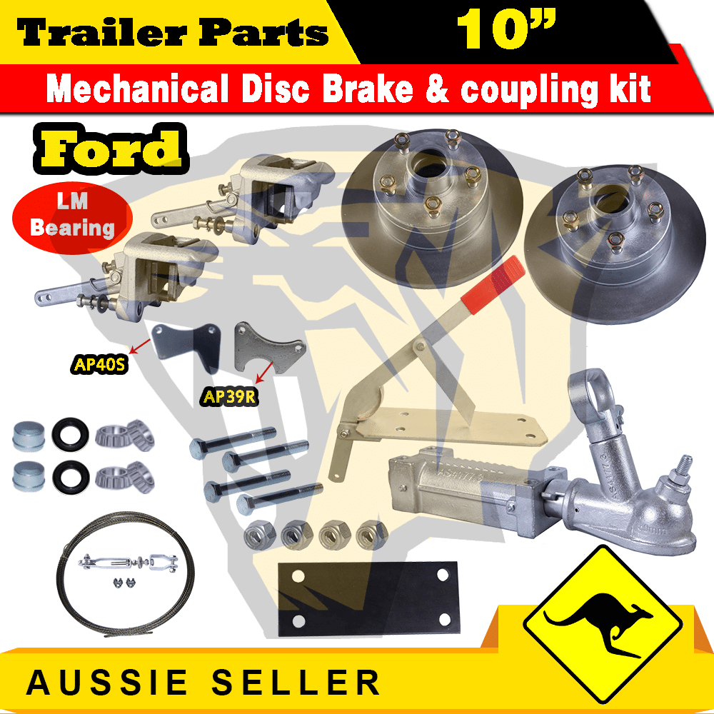 Ford Galvanised Mechanical Override LM Disc Brake Kit 1000 KG