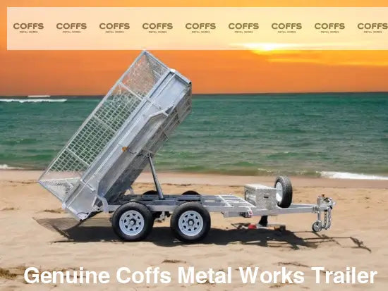 10 x 5 ft Hydraulic Tipping Box Trailer with Cage ATM 3.5 tonne Box Trailer