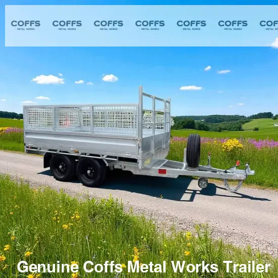 10 x 6 Ft HD Flat Deck Trailer With Loading Ramps and Cage ATM 3.5 or 4.5 Tonne Genuine flatbed trailer