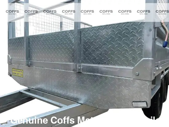 10 x 6 Ft HD Flat Deck Trailer With Loading Ramps and Cage ATM 3.5 or 4.5 Tonne Genuine flatbed trailer