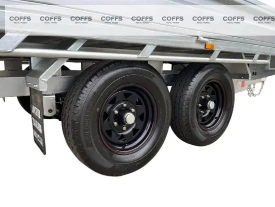 10 x 6 Ft HD Flat Deck Trailer With Loading Ramps and Cage ATM 3.5 or 4.5 Tonne Genuine flatbed trailer