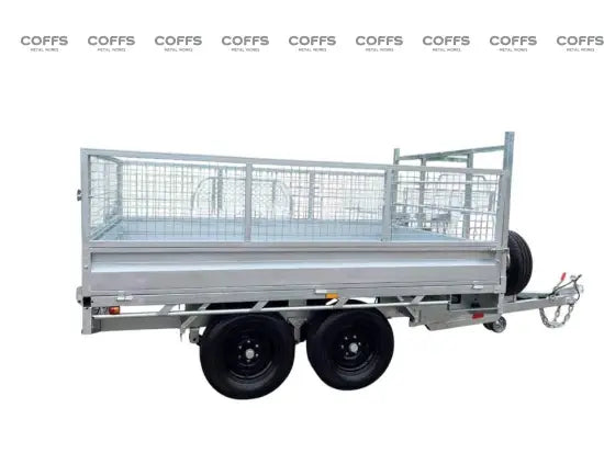 10 x 6 Ft HD Flat Deck Trailer With Loading Ramps and Cage ATM 3.5 or 4.5 Tonne Genuine flatbed trailer
