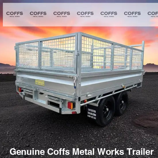 10 x 6 Ft HD Flat Deck Trailer With Loading Ramps and Cage ATM 3.5 or 4.5 Tonne Genuine flatbed trailer