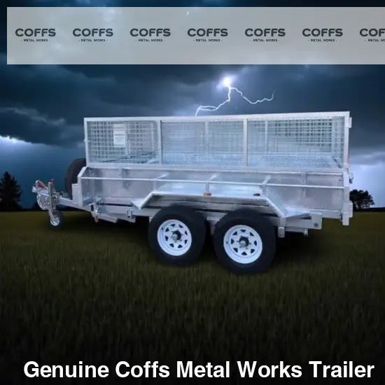 10 x 6 ft Hydraulic Tipping Box Trailer with Cage ATM 3.5 tonne Box Trailer