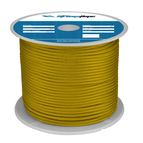 STRONGAROPE ROPE - POLYESTER DOUBLE BRAID SOLID COLOUR