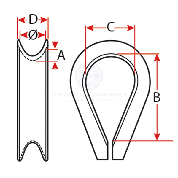 THIMBLES - HD GALVANISED