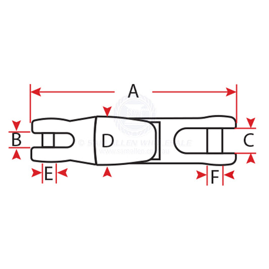 ANCHOR SWIVEL CONNECTOR - DOUBLE