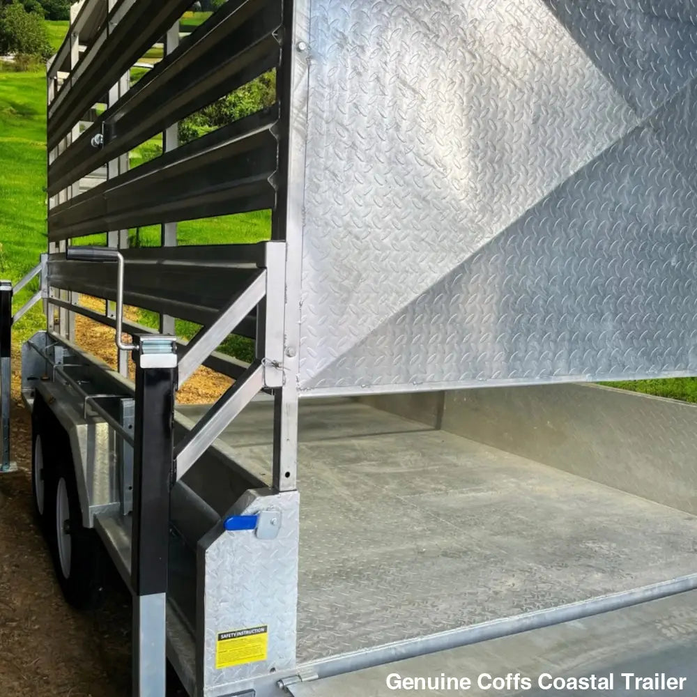 12 x 6 ft Cattle Crate Trailer with 1 Person Install and Remove Stock Crate – ATM 3500kg cattle livestock