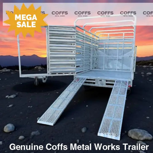 12 x 7 ft Flat Deck Hydraulic Tipping Trailer with 1 Person Install and Remove Stock Crate – ATM 3.5 or 4.5 tonne