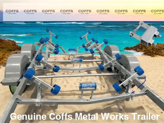 1360 4.8M Galvanised Boat Trailer For Sale ATM 750KG Suits boats 4.3 4.8m (14.1 15.7ft) boat Trailer