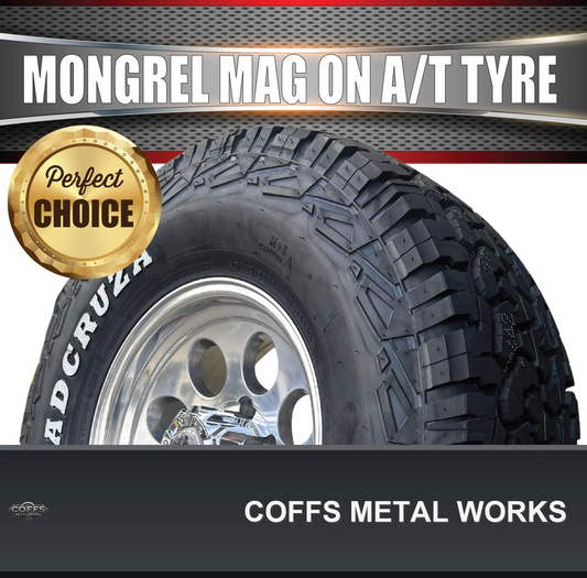 16x8-polished-mongrel-mag-rim-6-139-7-pcd-265-75r16-roadcruza-ra1100-a-t-tyre-coffs-met-02