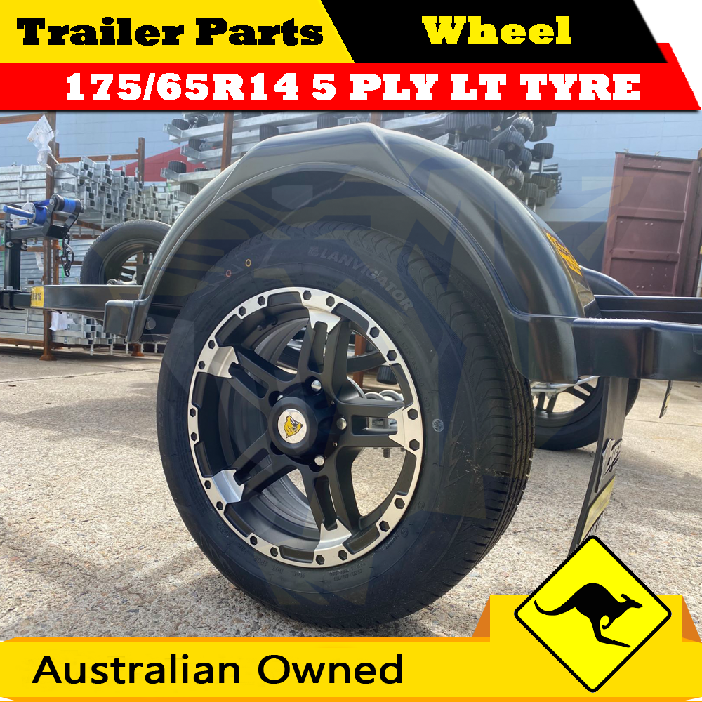 175/65R14C 14″ Alloy Mag Rim & Tyre Combo Ford Stud Jetski Boat Box Trailer