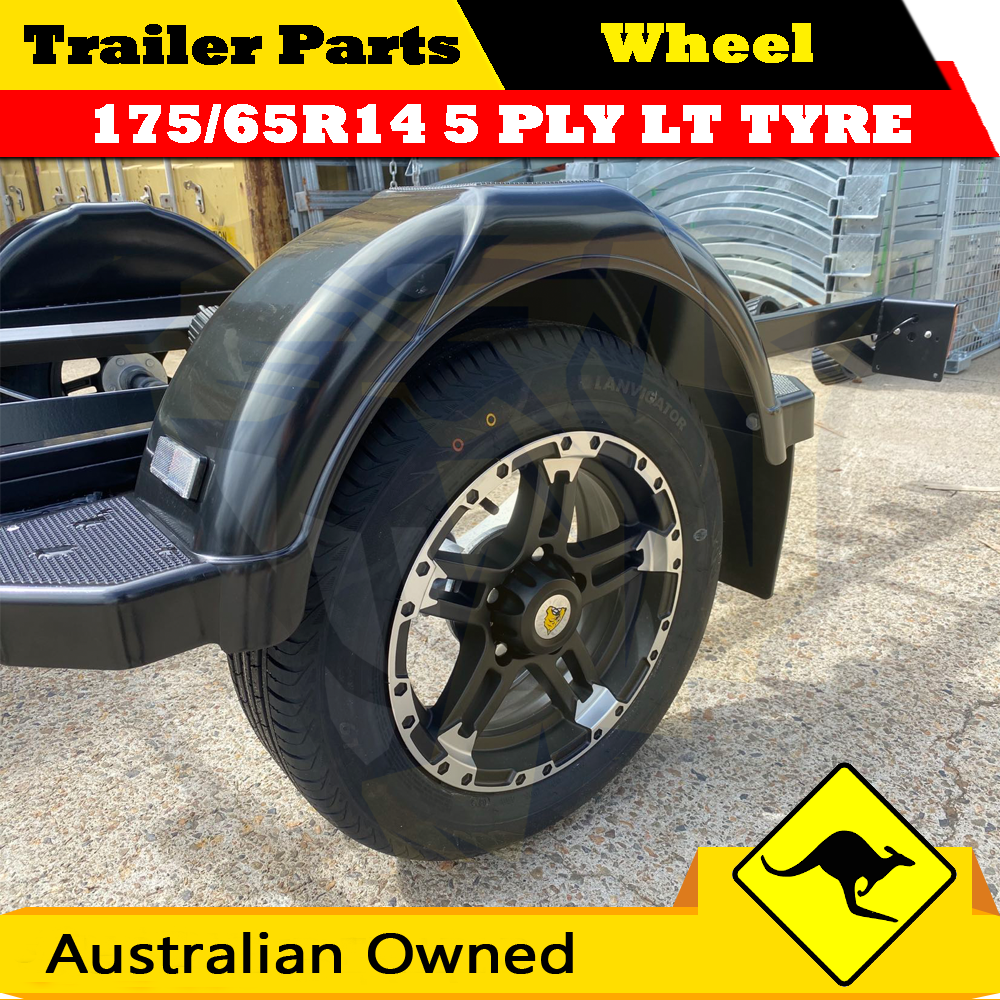 175/65R14C 14″ Alloy Mag Rim & Tyre Combo Ford Stud Jetski Boat Box Trailer
