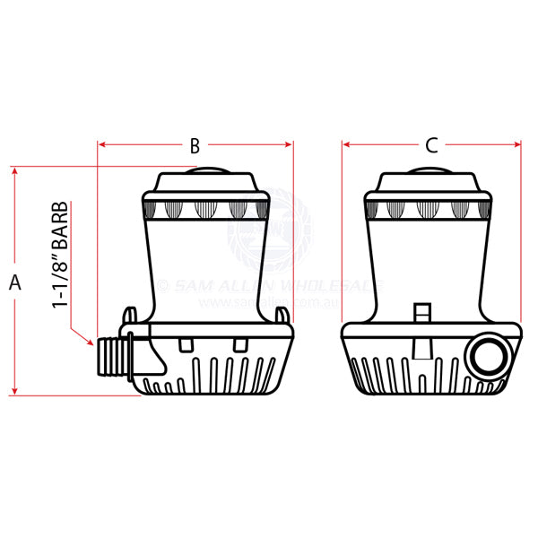PUMPS - BILGE - LARGE - SHURFLO