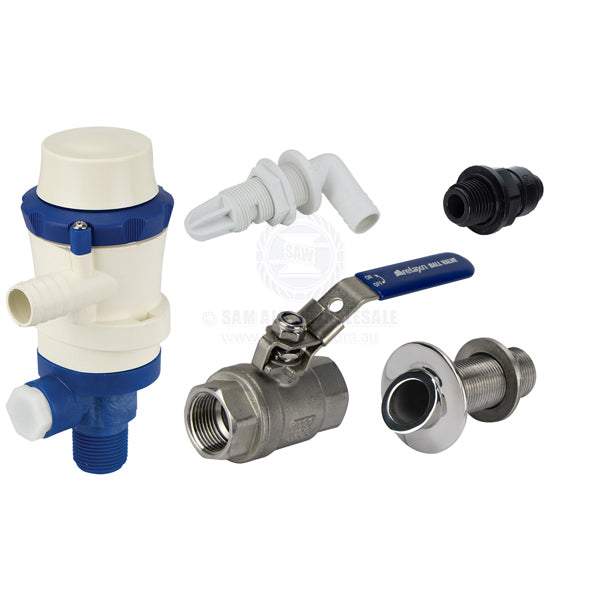 STAINLESS STEEL PICKUP KITS - DECK WASH / BAIT PUMP