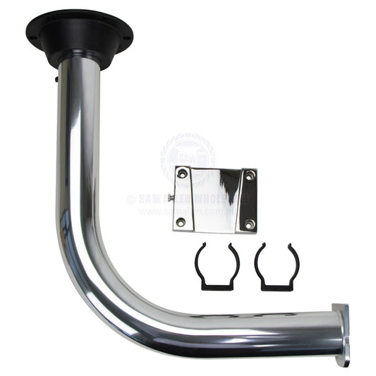 TABLE PEDESTAL - REMOVABLE SIDE MOUNTING - ALLOY & STAINLESS STEEL
