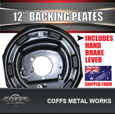 2x-12-trailer-caravan-electric-brake-backing-plates-quality-strong-magnets-coffs-metal-02