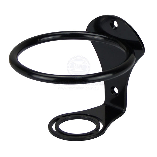 DRINK HOLDER - BLACK - VERTICAL MOUNT - S/S