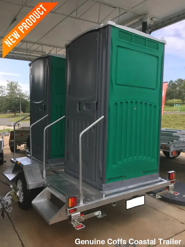 3M x 2M Toilet Trailer – ATM 1500kg (Double Toilet) toilet shower trailer