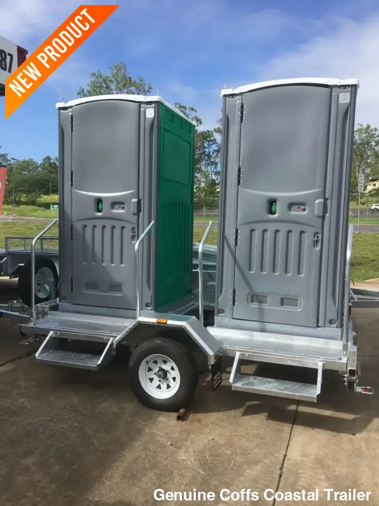 3M x 2M Toilet Trailer – ATM 1500kg (Double Toilet) toilet shower trailer