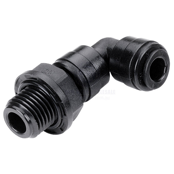 DMFIT CONNECTOR ELBOW SWIVEL BSPPM - 15MM TUBE