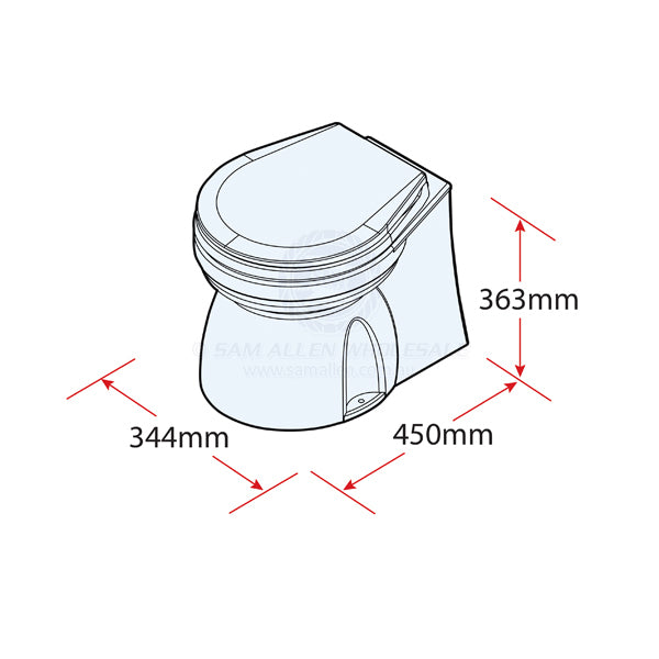 TMC TOILET - ELECTRIC - LUXURY - SMALL BOWL