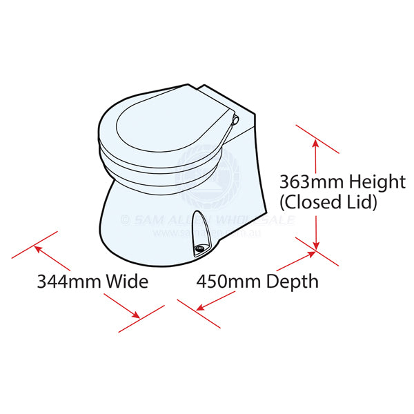 TMC TOILETS - ELECTRIC - QUIET OPERATION - SMALL BOWL