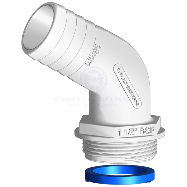 AQUAVALVE HOSE TAILS - ANGLED - TRUDESIGN