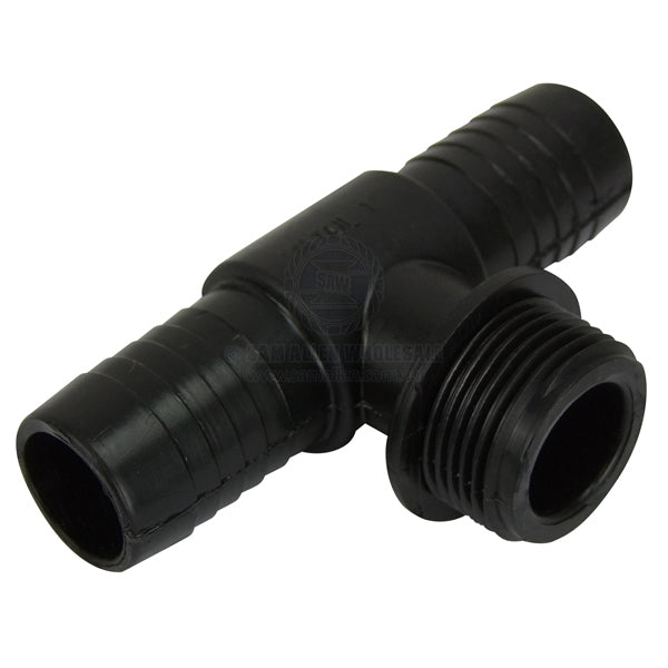 HOSE TAILS - TEE - BSP MALE - POLYPROPYLENE