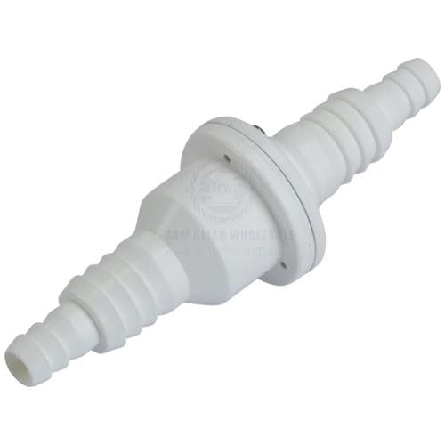 NON-RETURN VALVE - STEPPED - WHITE NYLON
