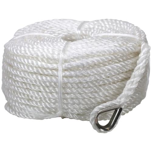 ANCHOR ROPE - 3 STRAND SILVER