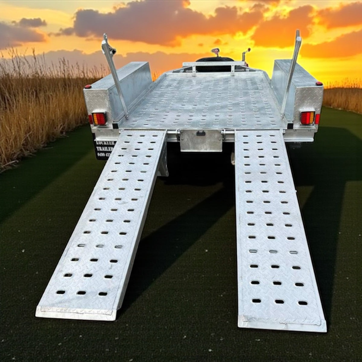Scissor LiftExcavator Trailer โ ATM 2900kg Genuine