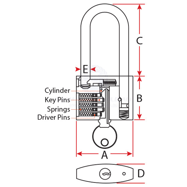 RELAXN PADLOCKS - LONG SHACKLE - STAINLESS STEEL
