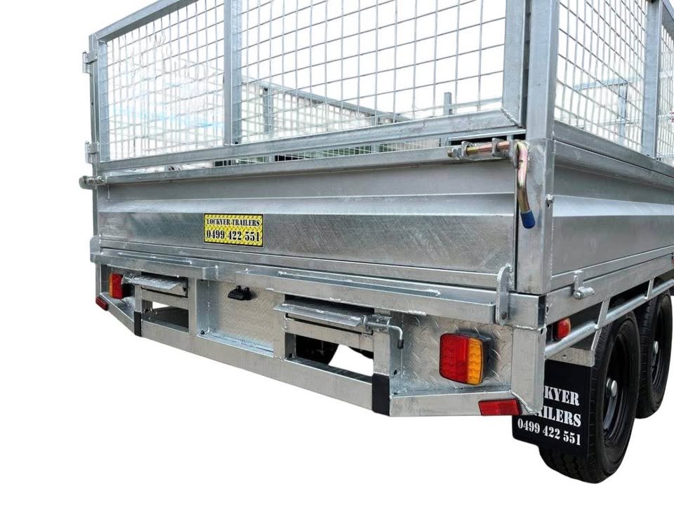 10 x 6 Ft HD Flat Deck Trailer With Loading Ramps and Cage ATM 3.5 or 4.5 Tonne Genuine