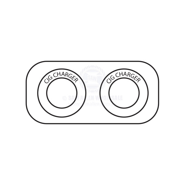 RELAXN SOCKET - DUAL PANEL - CIGARETTE LIGHTER