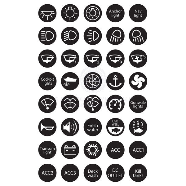 RELAXN 20A PUSH BUTTON SWITCHES - STAINLESS STEEL - PRE-WIRED