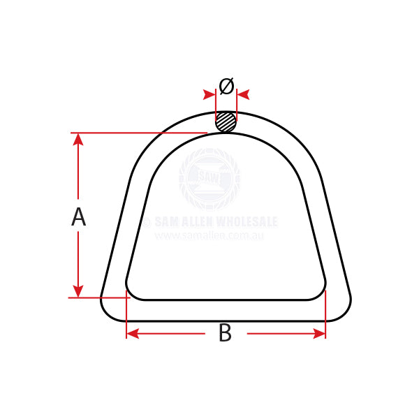 D RINGS - STAINLESS STEEL