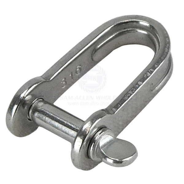 SHACKLE - LIGHT FLAT DEE - STAINLESS STEEL