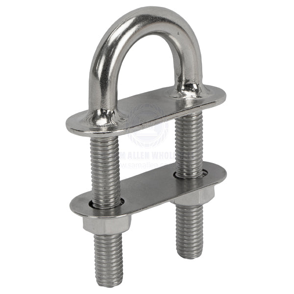 U-BOLTS - WELDED FACE PLATE - STAINLESS STEEL