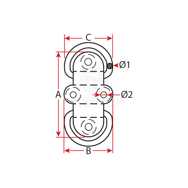 PAD EYES - FOLDING - CAST STAINLESS STEEL