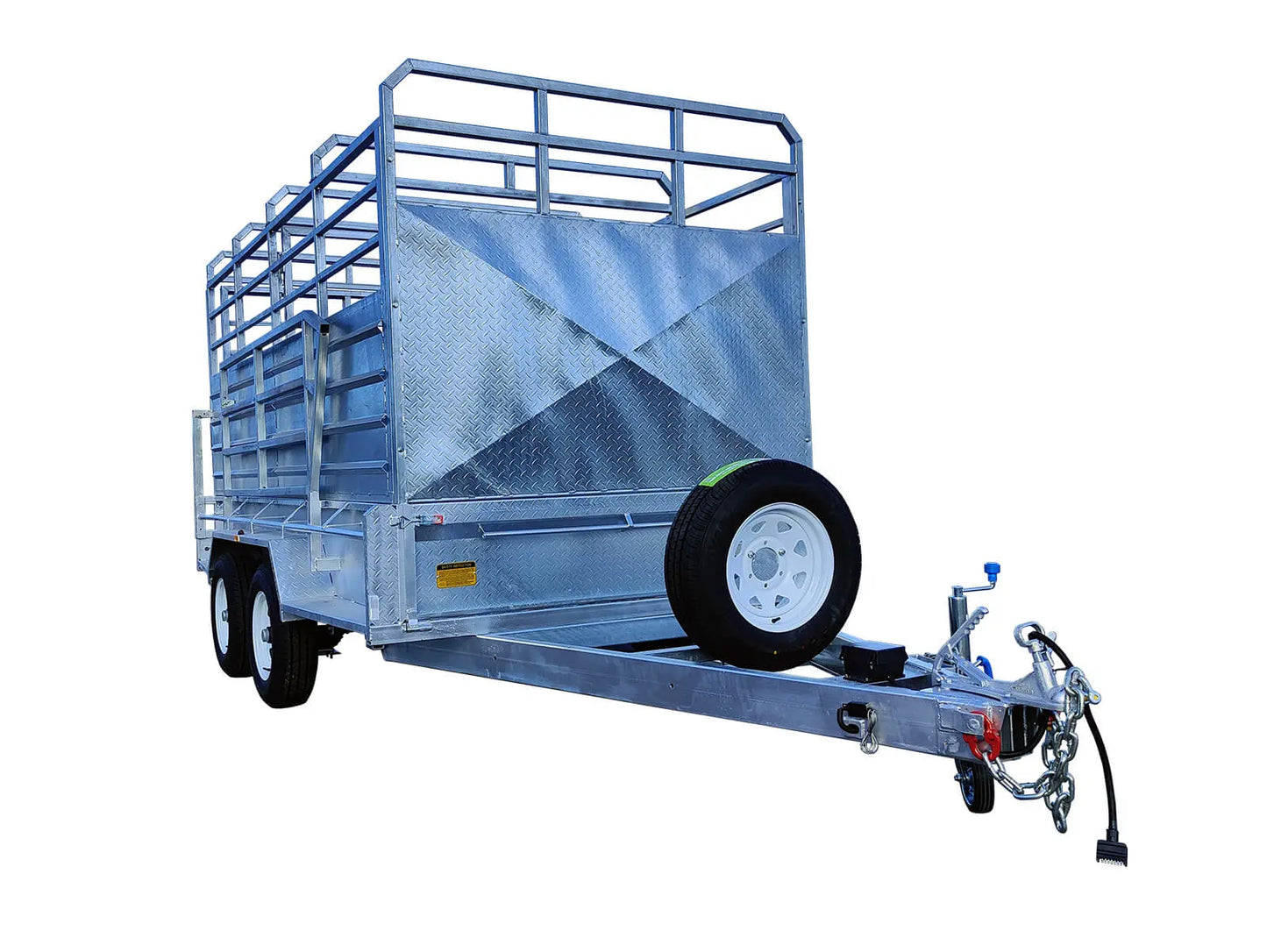 CCT 12×6 Livestock / Cattle Trailer for Sale ATM 3500KG with Side Rails & Ramps