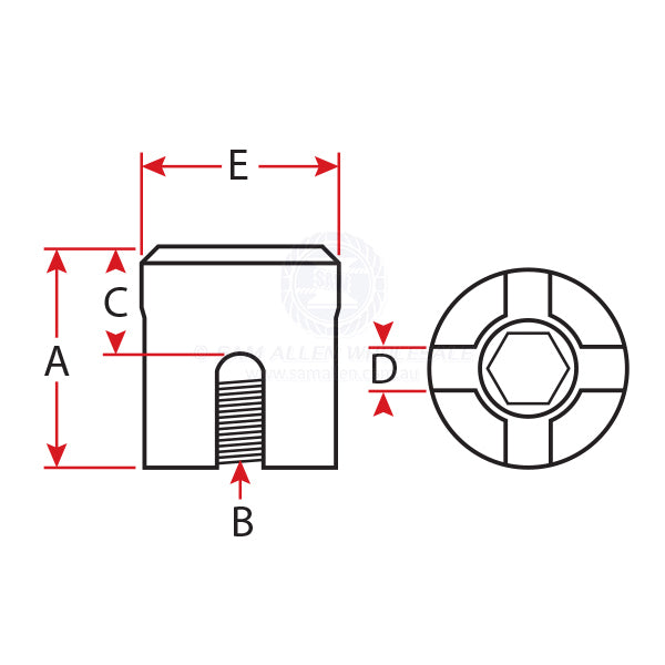 CABLE CROSS CLAMPS - STAINLESS STEEL