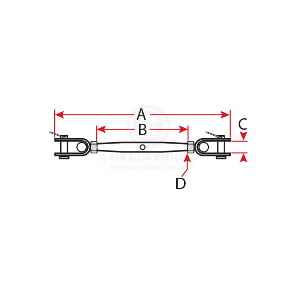 TURNBUCKLES - CLOSED BODY - TOGGLE & TOGGLE - S/S