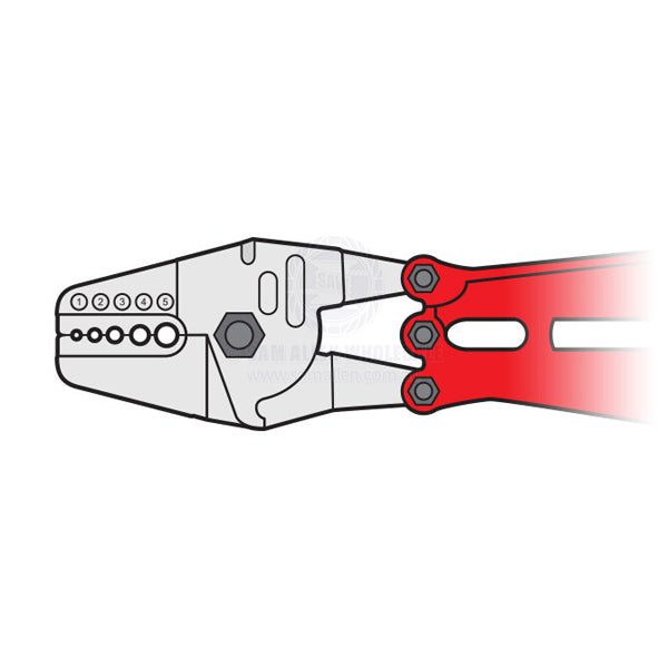 SWAGING TOOL - 5 HOLE WITH CUTTER