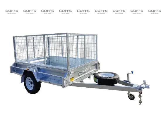6×4 Premium Tilt Box Trailer With 7 Leaf Springs and Jockey Wheel ATM 750kg For Sale Box Trailer