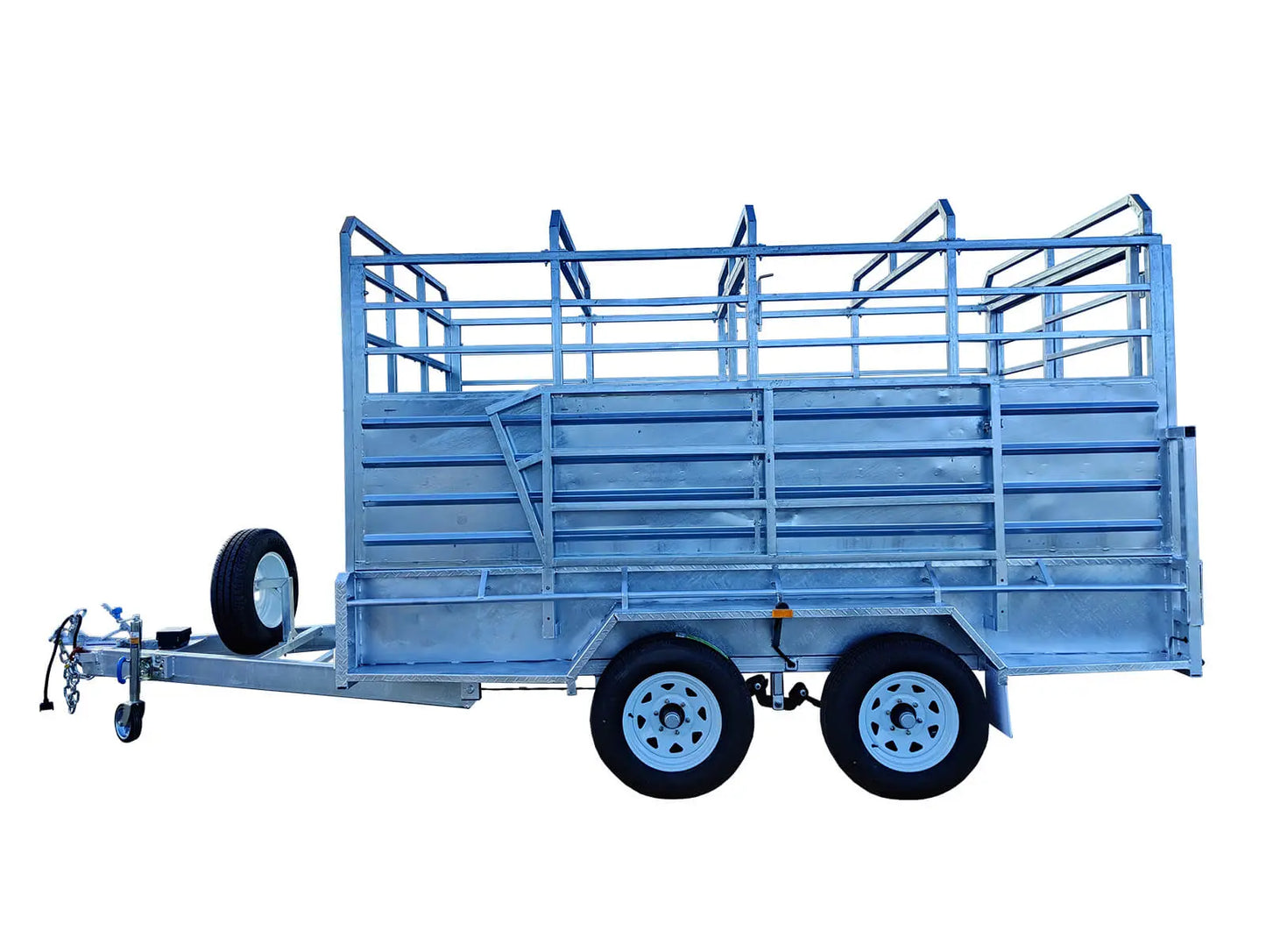 CCT 12×6 Livestock / Cattle Trailer for Sale ATM 3500KG with Side Rails & Ramps
