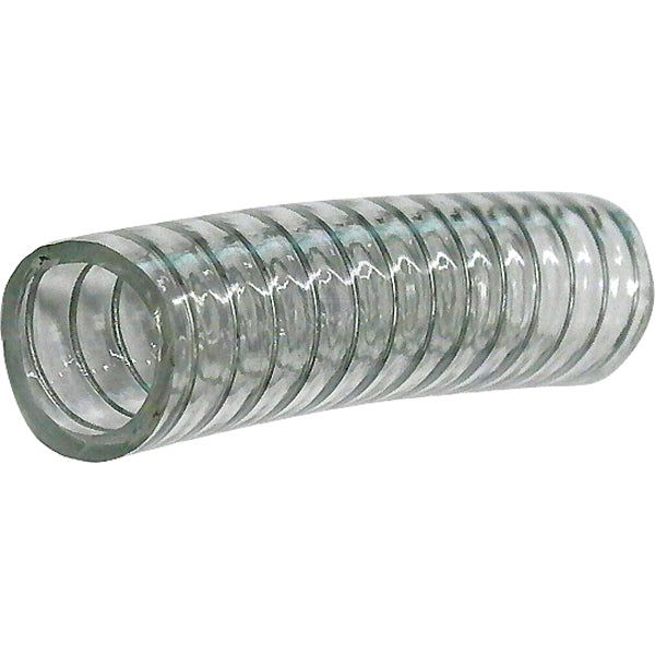 HOSE - CLEAR PVC - SPRING REINFORCED
