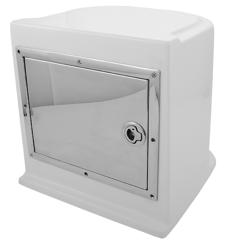 Fibreglass Seat Base Plus S/S Tackle Box | Coffs Metal Works