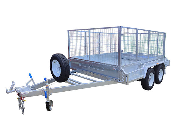 8×6 Tandem Box Trailer ATM-2000kg For Sale With 8 inch Jockey Wheel/ 1800mm Drawbar/ Full-length Side Steps