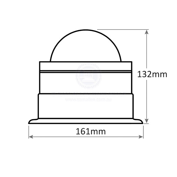 COMPASS C15 - HORIZONTAL BINNACLE MOUNT